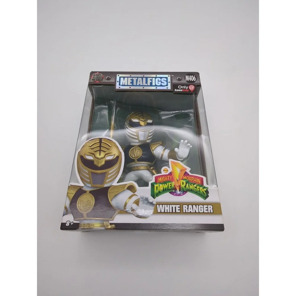 Jadatoys Metalfigs Mighty Morphin Power Rangers White Ranger GameStop Exclusive